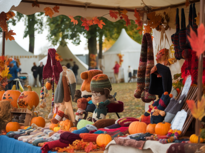 What to pack for a folk festival if you’re selling knitted crafts from a stall