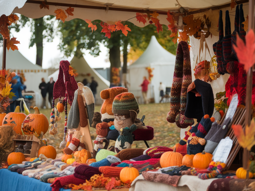 What to pack for a folk festival if you’re selling knitted crafts from a stall