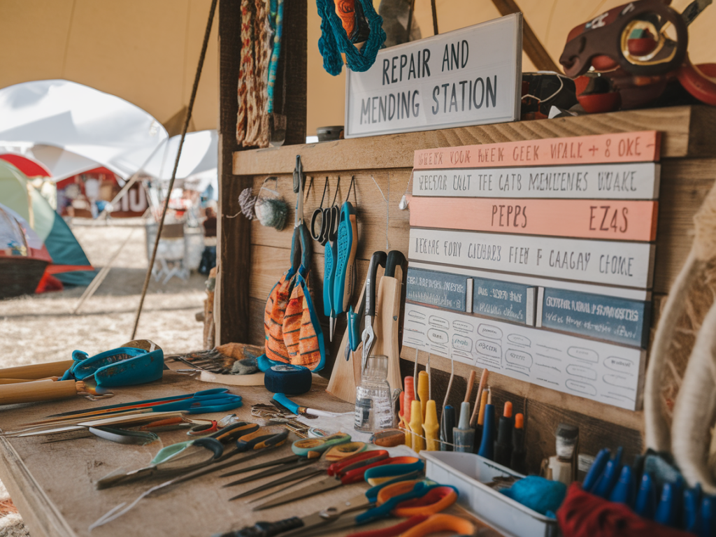 Repair and mending station blueprint for festival makers: tools, signage and pricing tips