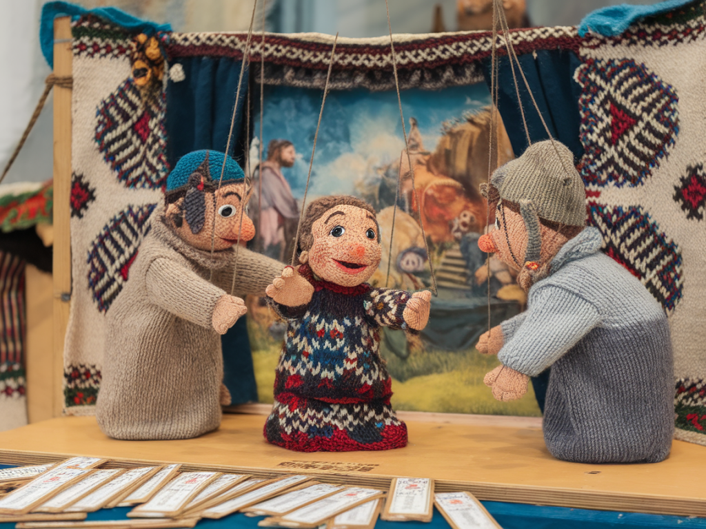 Can i turn a local folk tale into a 10-minute knitted puppet show that sells tickets?