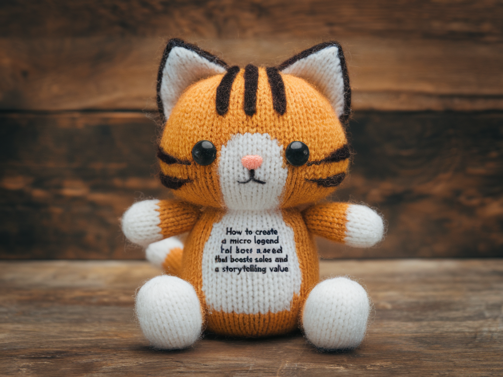 How to create a micro-legend for a knitted character that boosts sales and storytelling value