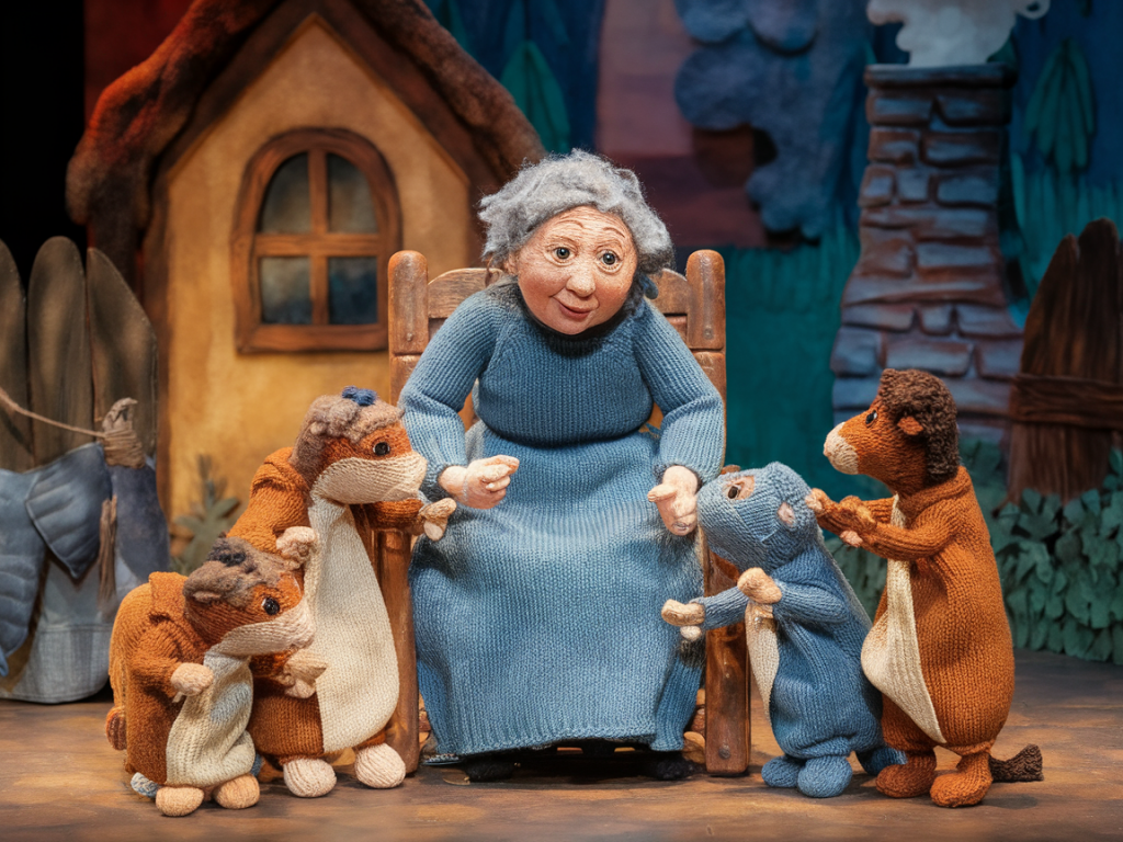 How to adapt a traditional folk tale into a short puppet-style knitted performance