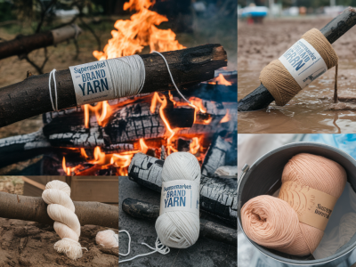 which supermarket-brand yarns withstand campfire smoke and festival mud — real-life stress test results