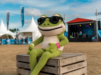 how to design a festival-ready knitted mascot that meets airline cabin size rules and still packs a personality